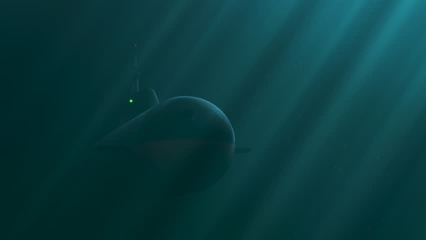 Atomic submarine launch torpedo underwater Royalty-Free Stock Footage #1098081247