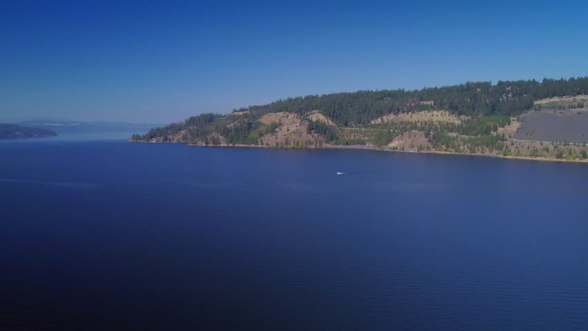 Aerial view of lake Coeur d