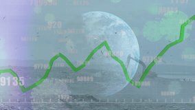 Animation of financial data processing and globe over virus cells and rubbish dump. Global pandemic, finances and digital interface concept digitally generated video. - Powered by Shutterstock - Get 15% off with code: PIKWIZARD15