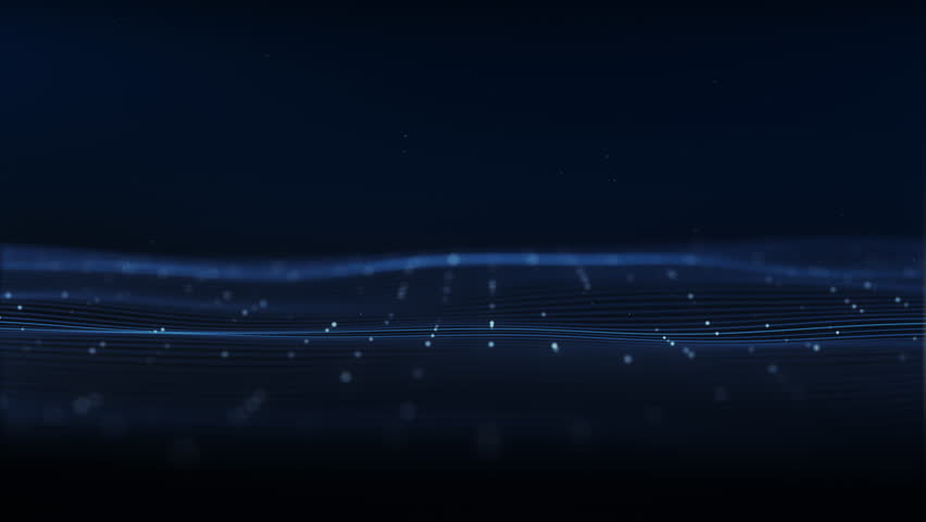 Abstract digital particle wave and lights background ,Animation digital data cyber or technology  background concept, Animation of seamless loop. | Shutterstock HD Video #1098180213