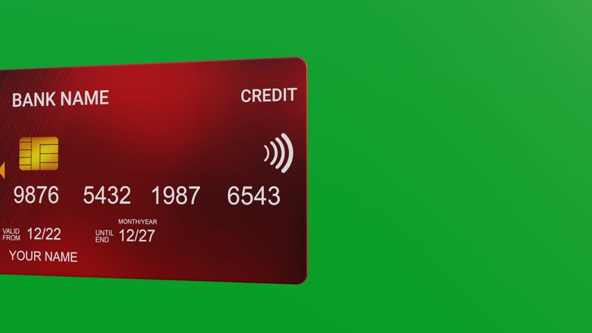 3D multiple CREDIT cards left side of green screen for keying, Spinning bank cards 4K animation, seamless visualization loop, online payments, transaction, global business, finances, mobile payments Royalty-Free Stock Footage #1098180289