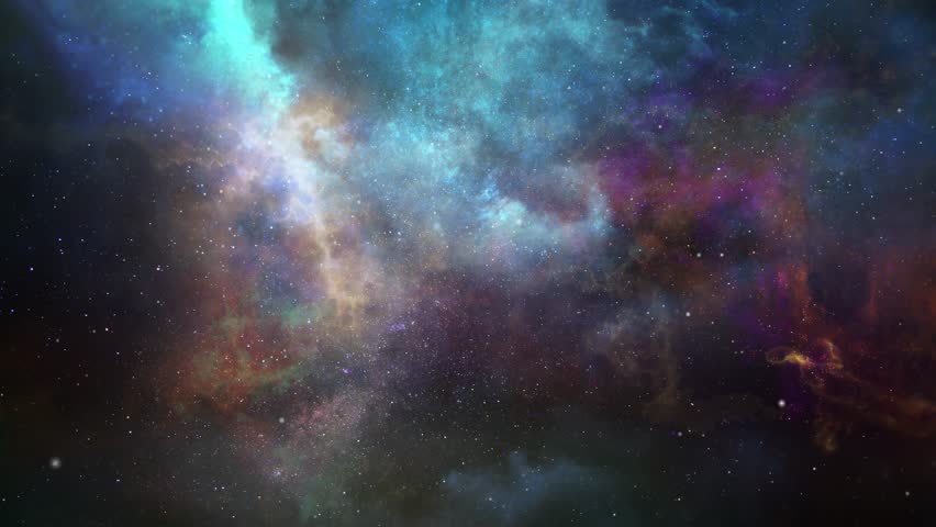 Space flight through the nebula | Shutterstock HD Video #1098195433