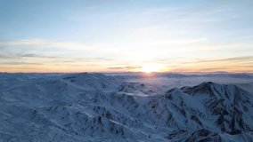 Palandoken Ski Center Drone Video, Palandoken Mountains Erzurum, Turkey
