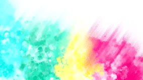 abstract colorful watercolor hand drawn illustration background. Seamless infinity looping motion video background