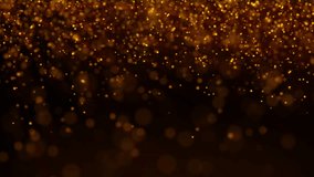 4k Glittering Gold Sphere Particles Falling in Slow Motion Smbient Background Animation  - Powered by Shutterstock - Get 15% off with code: PIKWIZARD15