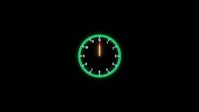 Neon analog clock, timer object. Time is running out, 1 day, 24 hour is going speedy. - Powered by Shutterstock - Get 15% off with code: PIKWIZARD15