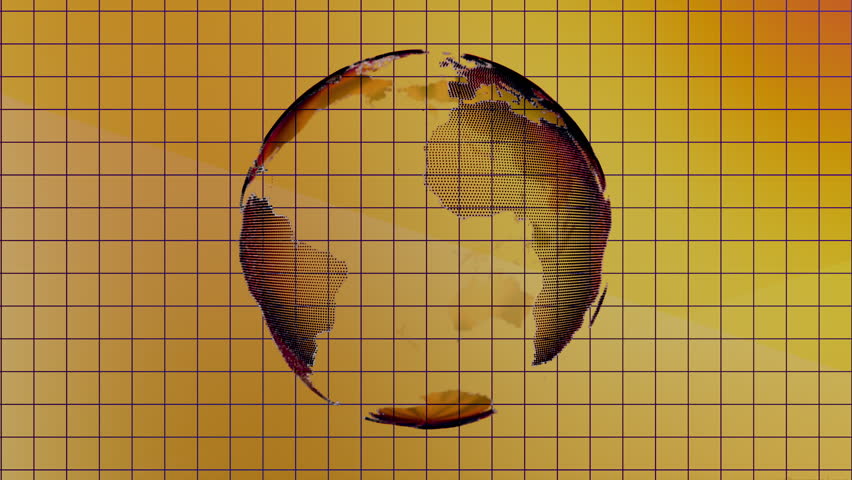 Broadcast news element footage glowing futuristic internet triangle connect digital background