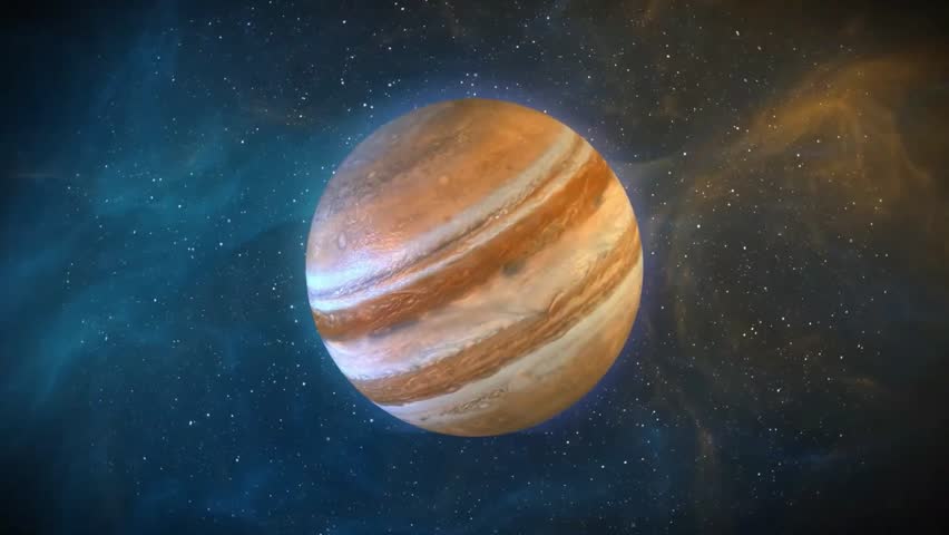 Planet Jupiter. Elements of this video furnished by NASA. Royalty-Free Stock Footage #1098242945