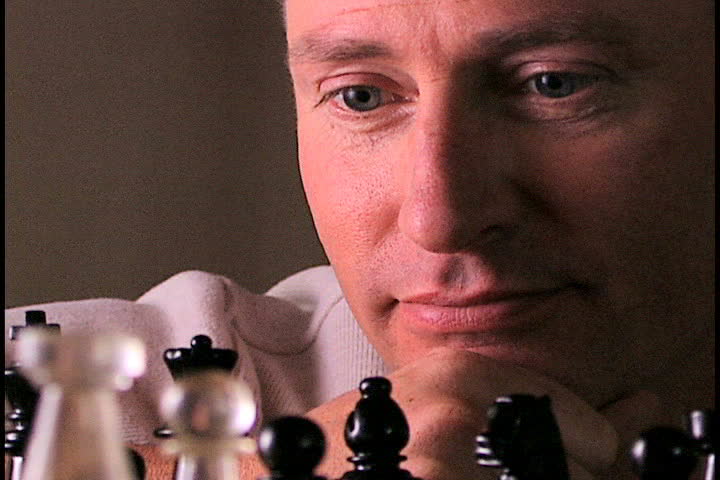Man playing chess