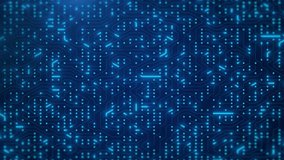 Dynamic Circuit Board with Data Transmission. Artificial Intelligence, Machine Learning and Computer Science Concept. - Powered by Shutterstock - Get 15% off with code: PIKWIZARD15