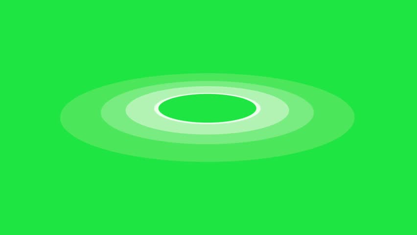 Radial waves  on green background. 4K Video motion graphic animation (Chroma key). Royalty-Free Stock Footage #1098259967