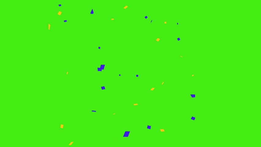Colourful Confetti Falling On Green Screen Background Animation 4K. Celebrate the holidays. Easy to put it into your scene or video. confetti celebration, birthday party,  | Shutterstock HD Video #1098259969