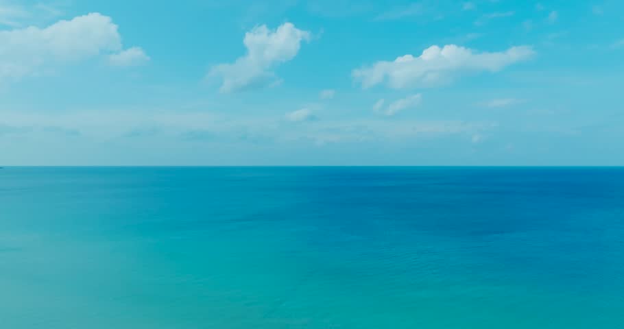 Aerial view sea horizon as far as the eye can see One part sky, one part sea | Shutterstock HD Video #1098267517