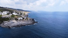 Tricase harbor drone video in Puglia 4k 7