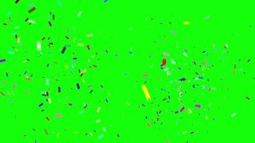Confetti Paper Blast Animation Greenscreen Background - Powered by Shutterstock - Get 15% off with code: PIKWIZARD15