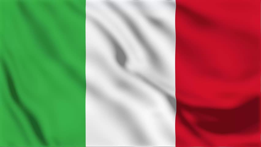Italy flag. National 3d Italian flag waving. Sign of Italy seamless loop animation.  Royalty-Free Stock Footage #1098296845