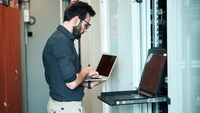 It Engineer Back Hdd Information. Data Storage Server Room. Cybersecurity Datacenter. It Support Database In Server Room. Computer Infrastructure Monitoring. Network Security On Datacenter Node Rack - Powered by Shutterstock - Get 15% off with code: PIKWIZARD15