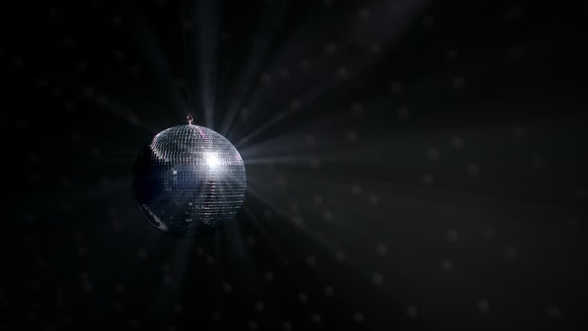 Disco ball. Mirror ball reflects white light. Disco ball with reflected moving rays.
 Royalty-Free Stock Footage #1098301951