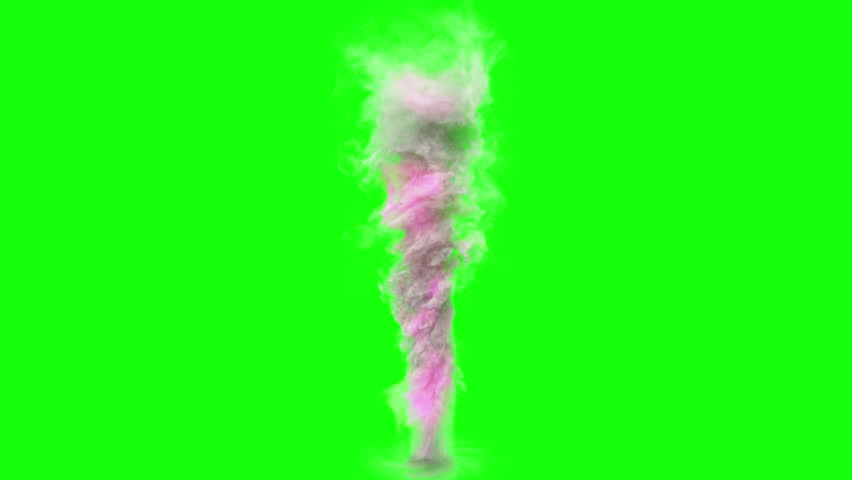 a magic tornado. animation of a pink and white tornado. a fantasy tornado on a green background Royalty-Free Stock Footage #1098305033