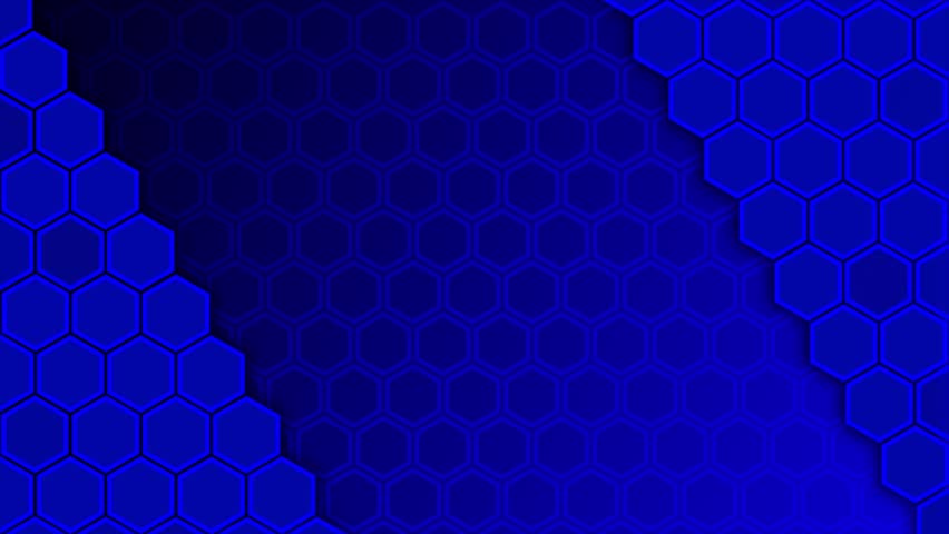 Animated dark blue color flickering hexagonal shapes background | Shutterstock HD Video #1098307505