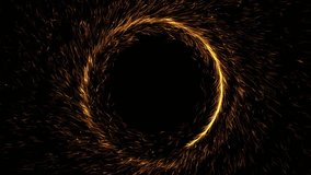 Shiny Particles Sparks Rotating Magic Circle Fire Portal. Spinning fireworks. Waving sparklers in circular motions. - Powered by Shutterstock - Get 15% off with code: PIKWIZARD15
