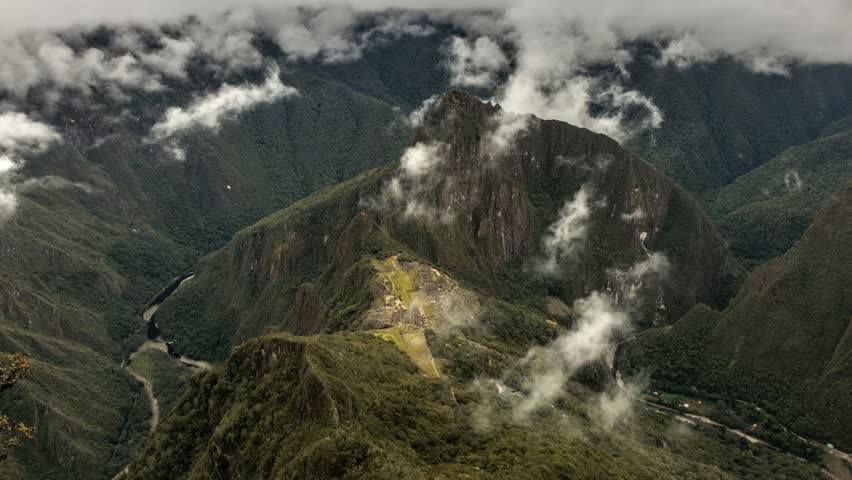 Time lapse view of Machu Picchu, Peru