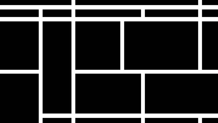 Geometric rectangle square abstract background white and black. No colours. Simple cartoon animation overlay backdrop. Decorative good for fashion, business, etc...
 Royalty-Free Stock Footage #1098362797