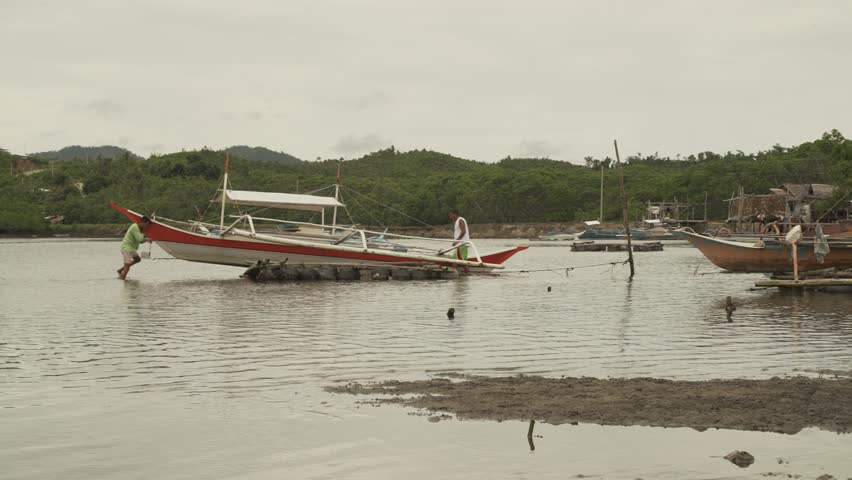 Seaweed farming in a village in Palawan, Philippines