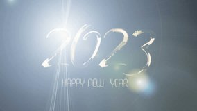 New year Gold animation particle effects 