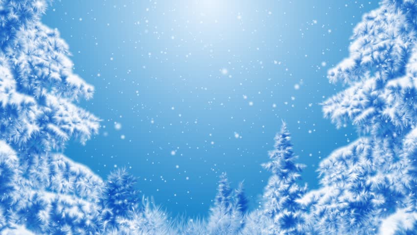 Winter scenery and falling snow loop | Shutterstock HD Video #1098381787