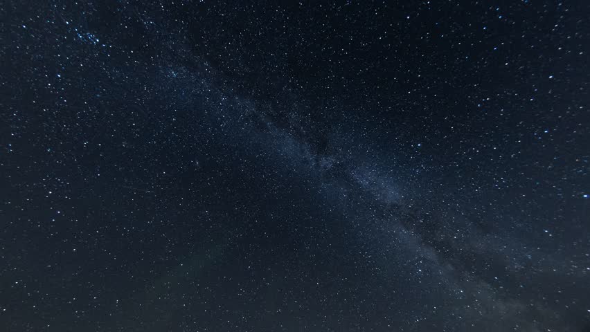 Clear night sky full of falling stars, galaxy time lapse  | Shutterstock HD Video #1098389399