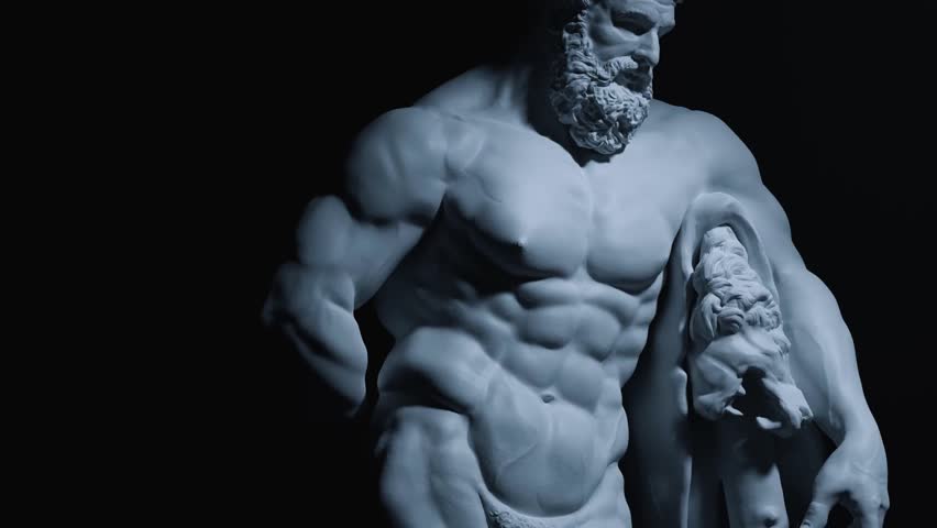 Farnese Hercules Statue Motion Graphics, 3D Animation. Royalty-Free Stock Footage #1098392453