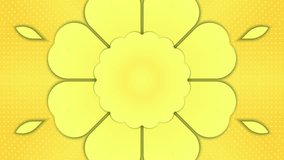 Looping wallpaper with yellow abstract dots and circles Background and overlay for intro video