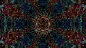 Mandala 3D Kaleidoscope seamless loop Psychedelic Trippy Futuristic