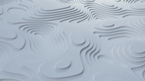 3d Topology Topographic Map Lines animation. Motion graphics design for corporate business background backdrop. Abstract shader loop 4k pattern landscape depth white and gray texture topology render - Powered by Shutterstock - Get 15% off with code: PIKWIZARD15