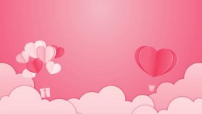 Valentine's Day Special Wish Video. Happy Valentine's Day. Love Beautiful Background video - 4k motion graphics video