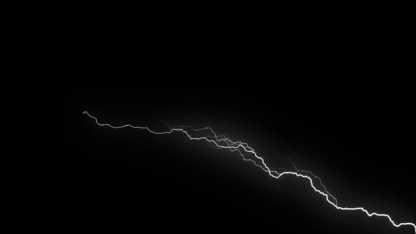 Powerful Shock Electricity Bolt Energy Thunder Flare Dark Background  | Shutterstock HD Video #1098426457