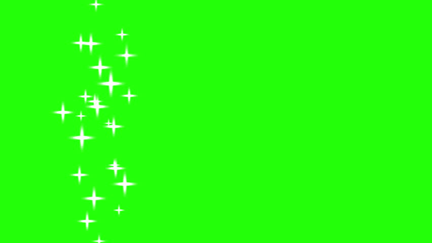 Column of white stars rising on a chroma green background | Shutterstock HD Video #1098429185