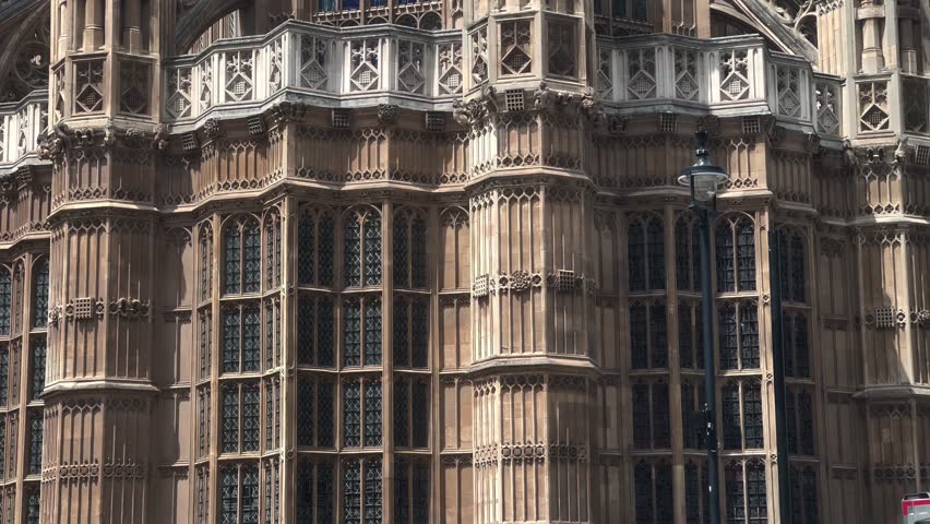 Westminster abbey exterior, London, UK, Great Britain Royalty-Free Stock Footage #1098430909
