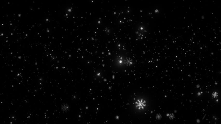 Falling snowflakes and colorful particles. Winter holiday background. Seamless loop | Shutterstock HD Video #1098432555
