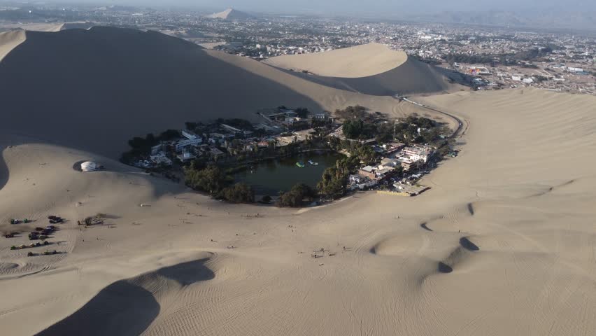 A town near a real oasis. Huacachina, Peru