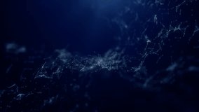Blue abstract background digital line and dots connect, Technology network connections abstract background concept, Looped design 4k. - Powered by Shutterstock - Get 15% off with code: PIKWIZARD15