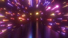 Neon Hearts Shooting Star Comets Fly Light Speed Over Reflection Path - 4K Seamless VJ Loop Motion Background Animation - Powered by Shutterstock - Get 15% off with code: PIKWIZARD15
