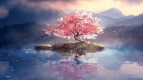 Tree cherry blossom nature video 