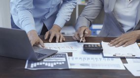 business people meeting Business colleagues analyzing financial data, business strategy, financial analyst looking at charts and graphs in office - Powered by Shutterstock - Get 15% off with code: PIKWIZARD15