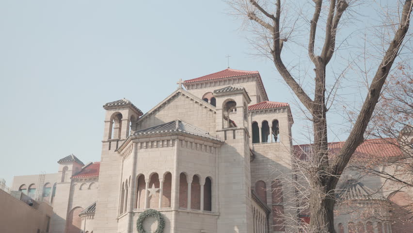 Church tower in seoul, Korea