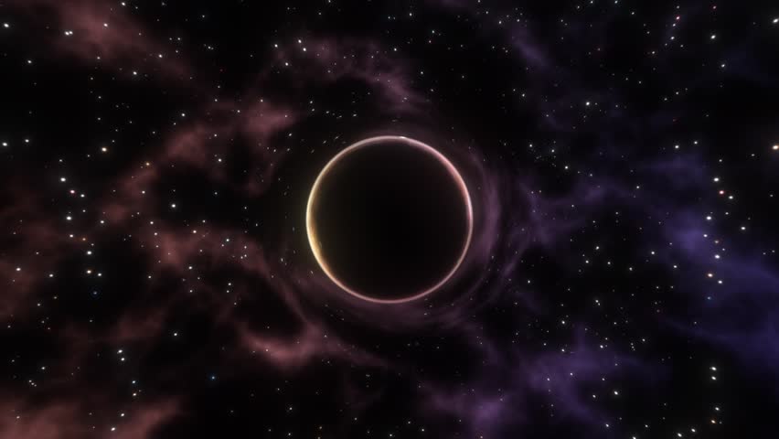 Black Hole Concept Animation Depiction