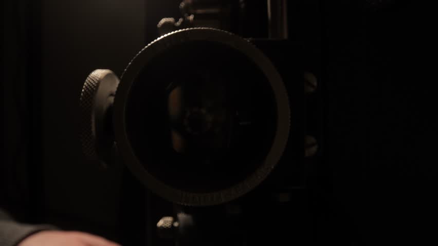 Old film projector in close up view - macro shot | Shutterstock HD Video #1098527177