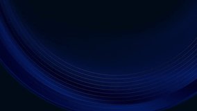 Luxury golden shiny curved lines and black smooth waves abstract background. Seamless looping motion design. Video animation Ultra HD 4K 3840x2160