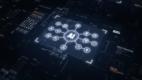 Technology Digital Data Network Abstract Background, Artificial Intelligence AI On Circuit Board, Future Technology Concept Visualization, Big Data Transmission Connection. - Powered by Shutterstock - Get 15% off with code: PIKWIZARD15